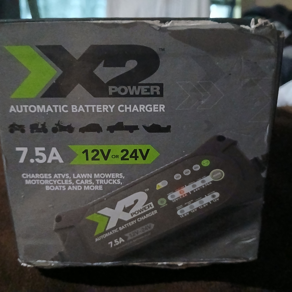 X2 Black and Green Gaming Console Charger
